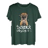 Border Terrier mit englischer Aufschrift 
