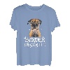 Border Terrier mit englischer Aufschrift 