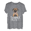 Border Terrier mit englischer Aufschrift 