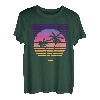Retro Beach Island Rave Techno-Musik Vintage EDM Synthwave T-Shirt