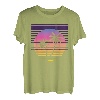 Retro Beach Island Rave Techno-Musik Vintage EDM Synthwave T-Shirt