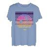 Retro Beach Island Rave Techno-Musik Vintage EDM Synthwave T-Shirt