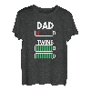 Papa Vater Sohn Tochter Zwillinge Twins Geburt Geschenk T-Shirt