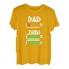 Papa Vater Sohn Tochter Zwillinge Twins Geburt Geschenk T-Shirt