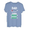 Papa Vater Sohn Tochter Zwillinge Twins Geburt Geschenk T-Shirt