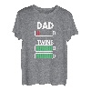 Papa Vater Sohn Tochter Zwillinge Twins Geburt Geschenk T-Shirt