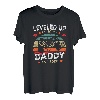 Herren Lustiges Ich Werde Papa Herren Leveled Up To Daddy 2022 T-Shirt