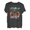 Herren Lustiges Ich Werde Papa Herren Leveled Up To Daddy 2022 T-Shirt