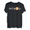 Herzschlag BTC Bitcoin EKG Puls Krypto Kryptowährung T-Shirt