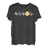 Herzschlag BTC Bitcoin EKG Puls Krypto Kryptowährung T-Shirt