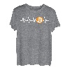 Herzschlag BTC Bitcoin EKG Puls Krypto Kryptowährung T-Shirt