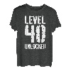 Level 40 Unlocked T-Shirt Video Gamer 40 Geburtstag Shirt T-Shirt