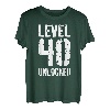 Level 40 Unlocked T-Shirt Video Gamer 40 Geburtstag Shirt T-Shirt