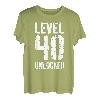 Level 40 Unlocked T-Shirt Video Gamer 40 Geburtstag Shirt T-Shirt