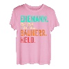 Herren Bauherr Papa Ehemann Vater Vatertag Hausbau Bauleiter T-Shirt