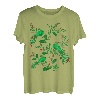 Magische Vögel -Blumen Vintage Ukrainischen Wyschywanka-Stil T-Shirt