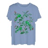 Magische Vögel -Blumen Vintage Ukrainischen Wyschywanka-Stil T-Shirt