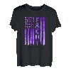 Fight Demenz Awareness American USA Flag Warrior Family T-Shirt