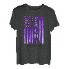 Fight Demenz Awareness American USA Flag Warrior Family T-Shirt