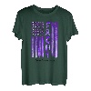 Fight Demenz Awareness American USA Flag Warrior Family T-Shirt