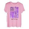 Fight Demenz Awareness American USA Flag Warrior Family T-Shirt