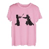 Silhouette Kendo Aikido Japan Martial Arts Schwertkämpfer Fan T-Shirt