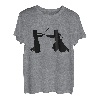 Silhouette Kendo Aikido Japan Martial Arts Schwertkämpfer Fan T-Shirt