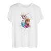 Hapfox Frozen Anna and Elsa Snowflakes T-Shirt