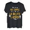 Herren Lustige Geschenkidee Apero Belote T-Shirt T-Shirt