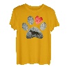 Deutscher Schäferhund Pfoten Hundeliebhaber Rotes Herz T-Shirt