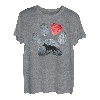 Deutscher Schäferhund Pfoten Hundeliebhaber Rotes Herz T-Shirt