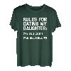 Rules For Dating My Daughter T-Shirt Lustiger Vater Cool Dad T-Shirt
