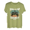 Herren Lustiges Ich Werde Papa Geschenk Leveled Up To Daddy 2021 T-Shirt