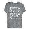 Herren Warnung Handball Papa Handball Papa T-Shirt