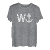 Wanker W Anchor Lustige nautische Beleidigung Wordplay Cruise Segel T-Shirt