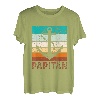 Herren Retro Kapitän Anker Papitän Vater Super Papa Vatertag T-Shirt