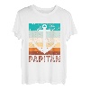 Herren Retro Kapitän Anker Papitän Vater Super Papa Vatertag T-Shirt