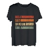 Herren Retro bester Papa von 4 Töchtern Vater von vier Mädchen T-Shirt