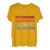 Herren Retro bester Papa von 4 Töchtern Vater von vier Mädchen T-Shirt