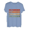 Herren Retro bester Papa von 4 Töchtern Vater von vier Mädchen T-Shirt