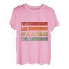 Herren Retro bester Papa von 4 Töchtern Vater von vier Mädchen T-Shirt