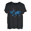 Weltkarte Flugzeug Flugverkehr Fluglotse Fluglotsin Geschenk T-Shirt