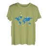 Weltkarte Flugzeug Flugverkehr Fluglotse Fluglotsin Geschenk T-Shirt