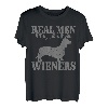 Herren Dackel Papa Real Men Play With Their Wiener Dog Lustiges Geschenk T-Shirt