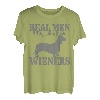Herren Dackel Papa Real Men Play With Their Wiener Dog Lustiges Geschenk T-Shirt