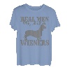 Herren Dackel Papa Real Men Play With Their Wiener Dog Lustiges Geschenk T-Shirt