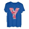 Buchstabe Y Alphabet Vorname Konsonant Blume Garten Geschenk T-Shirt
