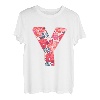 Buchstabe Y Alphabet Vorname Konsonant Blume Garten Geschenk T-Shirt