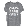 Herren Zwillingspapa 2022 Papa von Zwillingen Vatertag Spruch Vati T-Shirt