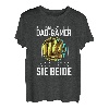 Herren Vatertag Tshirt Vater Papa Ich habe zwei Titel Dad und Gamer T-Shirt